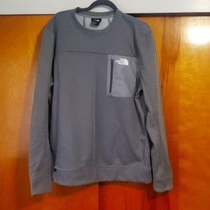 Gray North face sweatshirt
